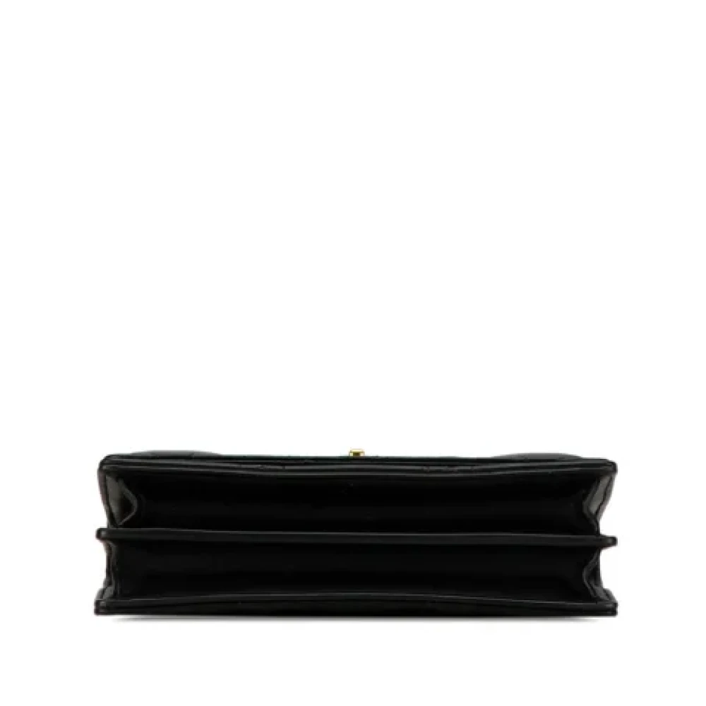 Dior Vintage Pre-owned Leather shoulder-bags Black Dames