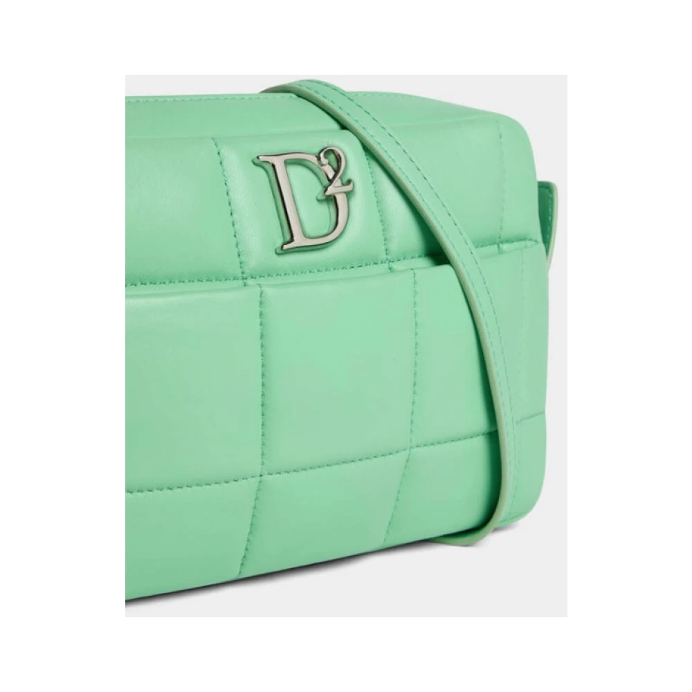 Dsquared2 Gewatteerde Schoudertas met Logovak Green Dames