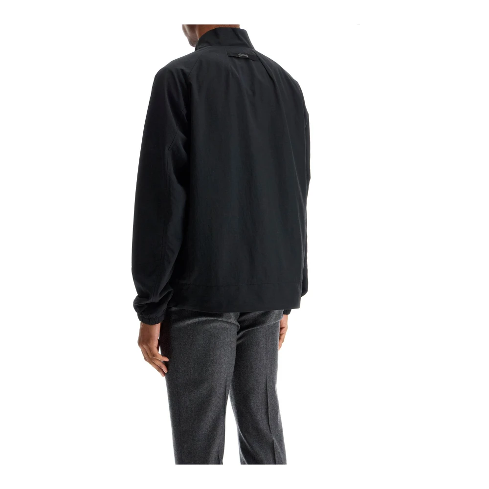 Herno Waterdichte jas met hoge kraag Black Heren