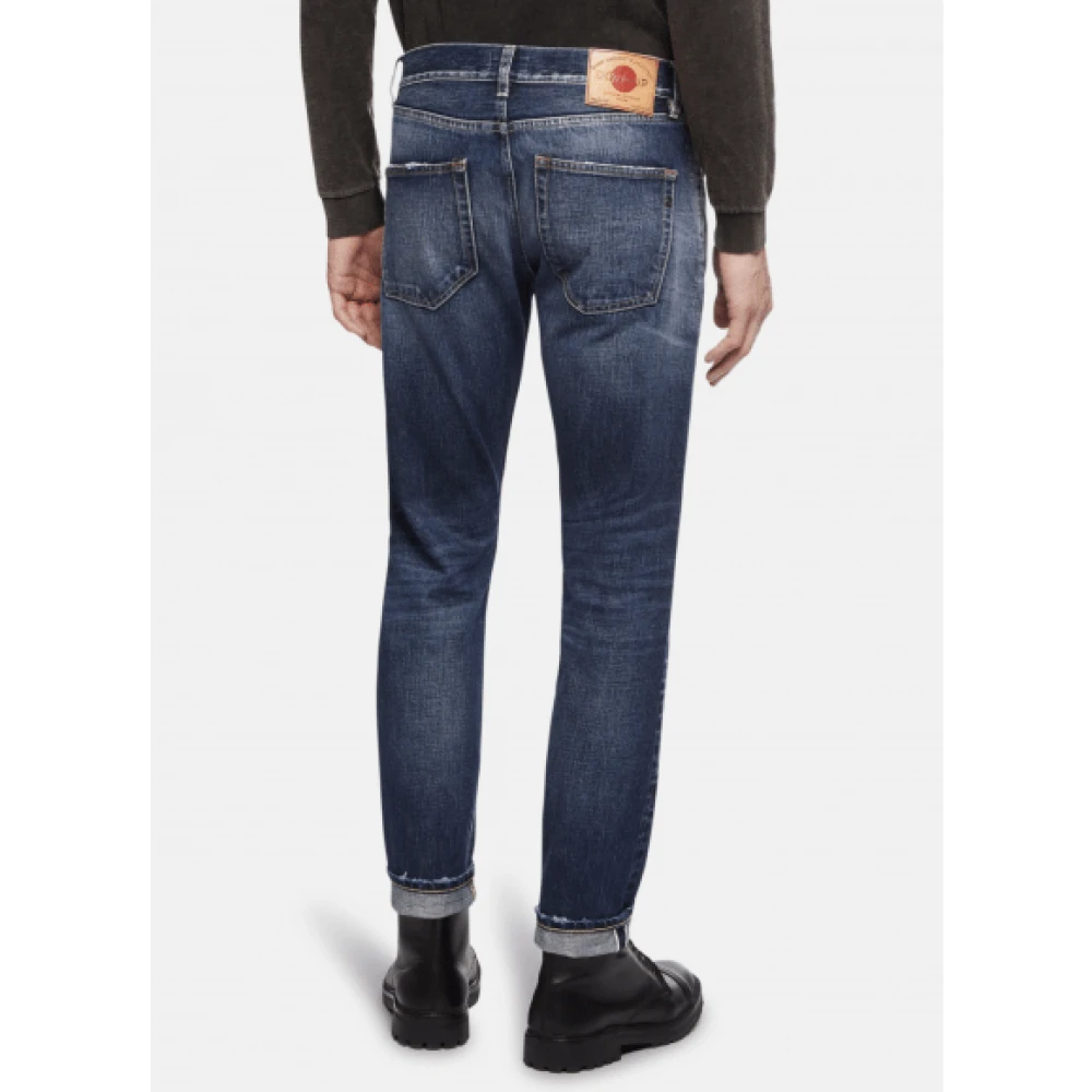 Dondup Icon Regular-Fit Selvedge Jeans Blue Heren