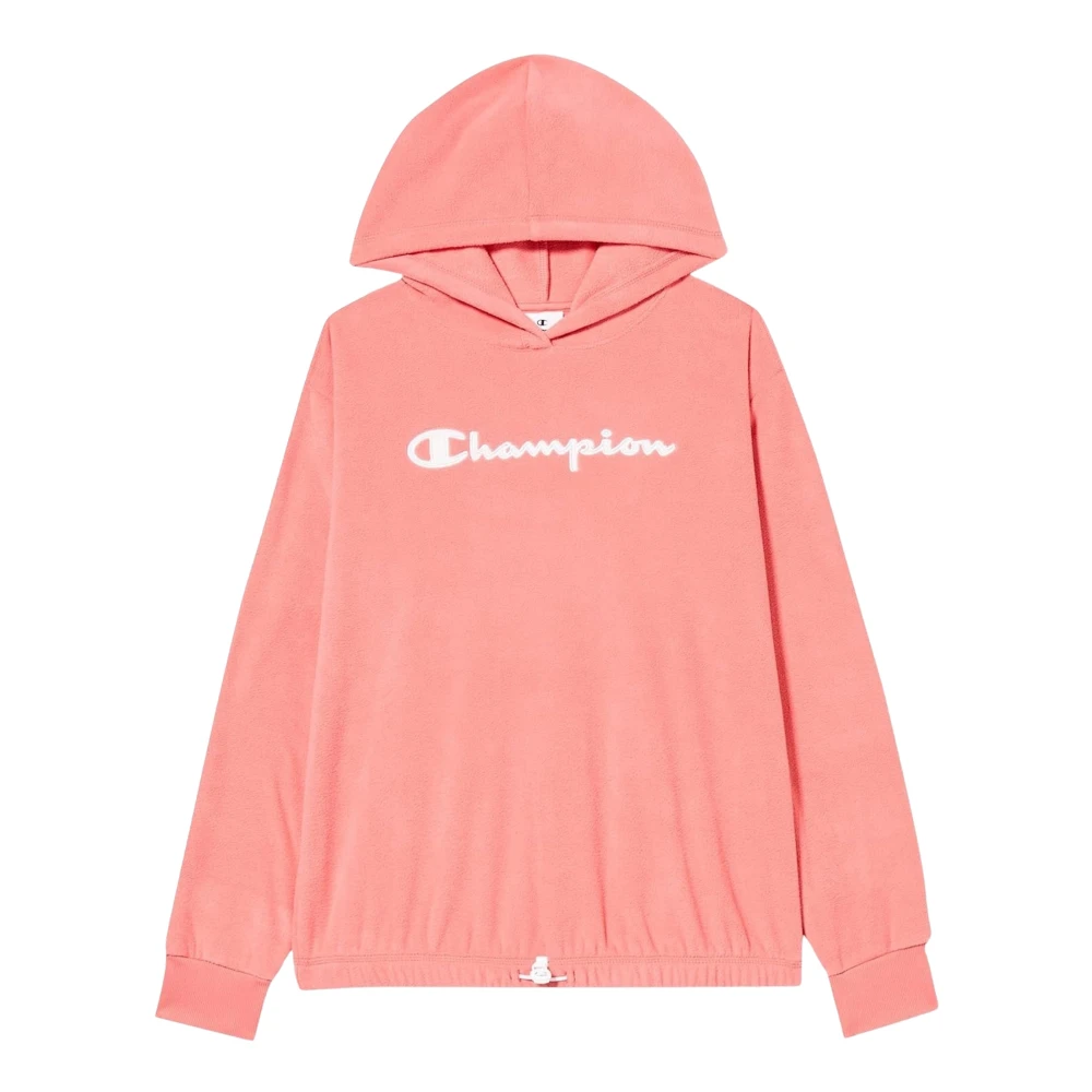 Champion Gezellige hoodie met kleur-matching capuchon Pink Dames