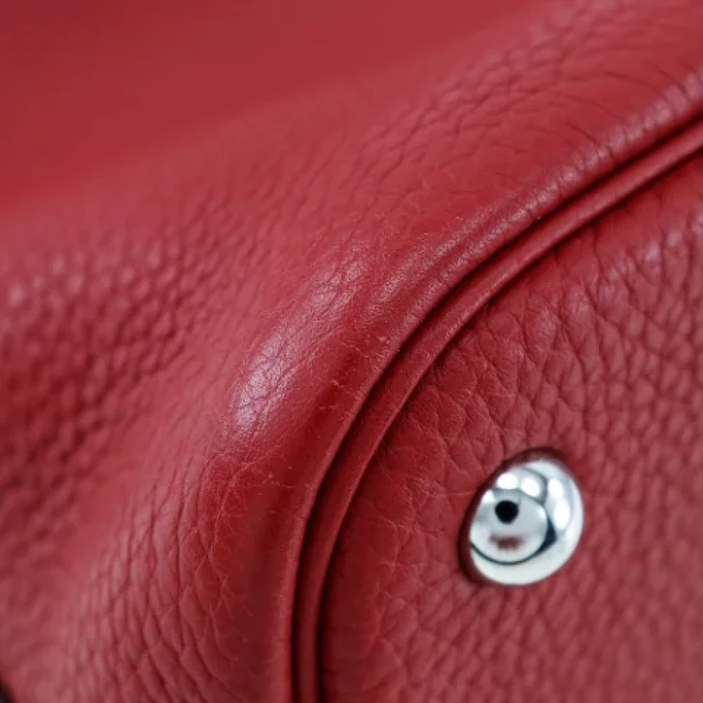 Hermès Vintage Pre-owned Leather handbags Red Dames