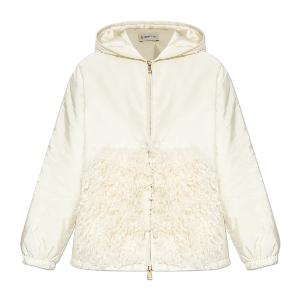 Moncler Beige Hooded Jacket - Female - Light Jackets - S - Jackets