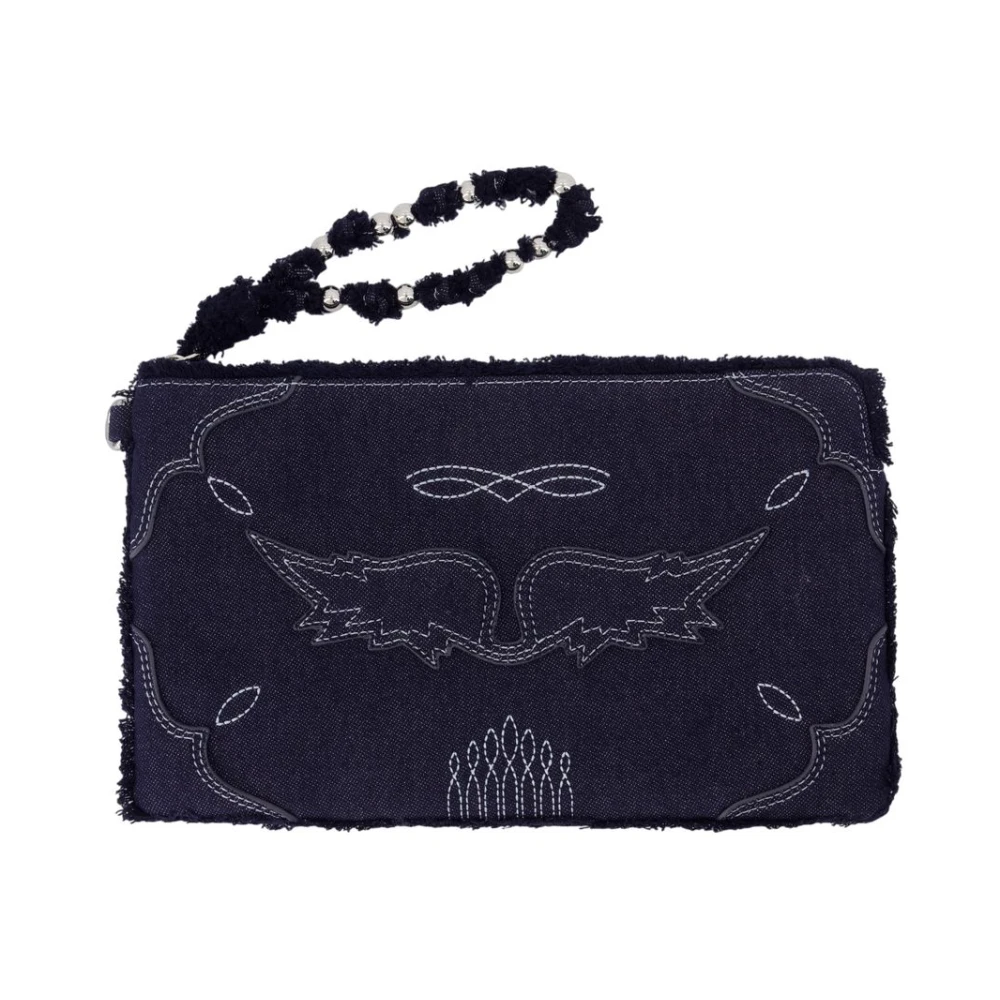 Zadig & Voltaire Donna Blu Borse, Taglia Unica, New,