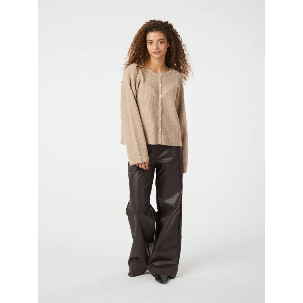 NEO NOIR Sand Melange Gebreide Vest Beige Dames