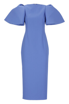blue-dress-with-short-sleeves