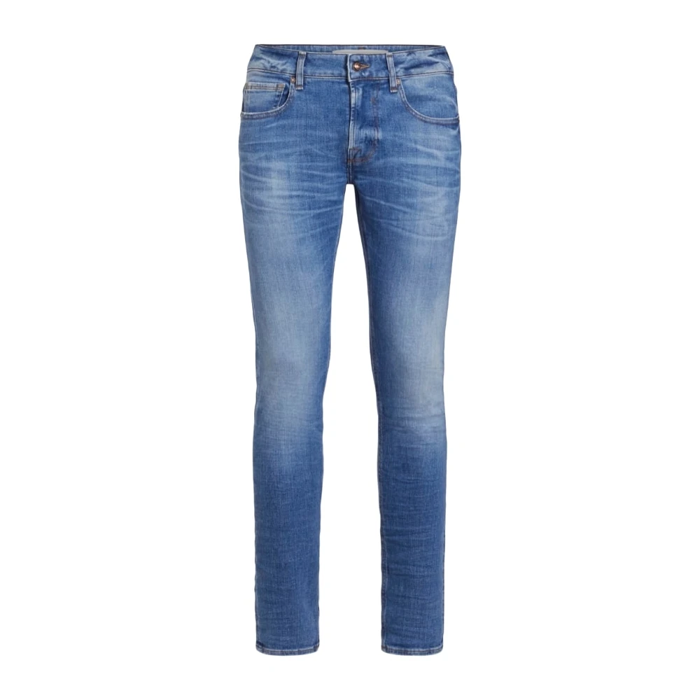 Guess Slim-fit Denim Broek Blue Heren