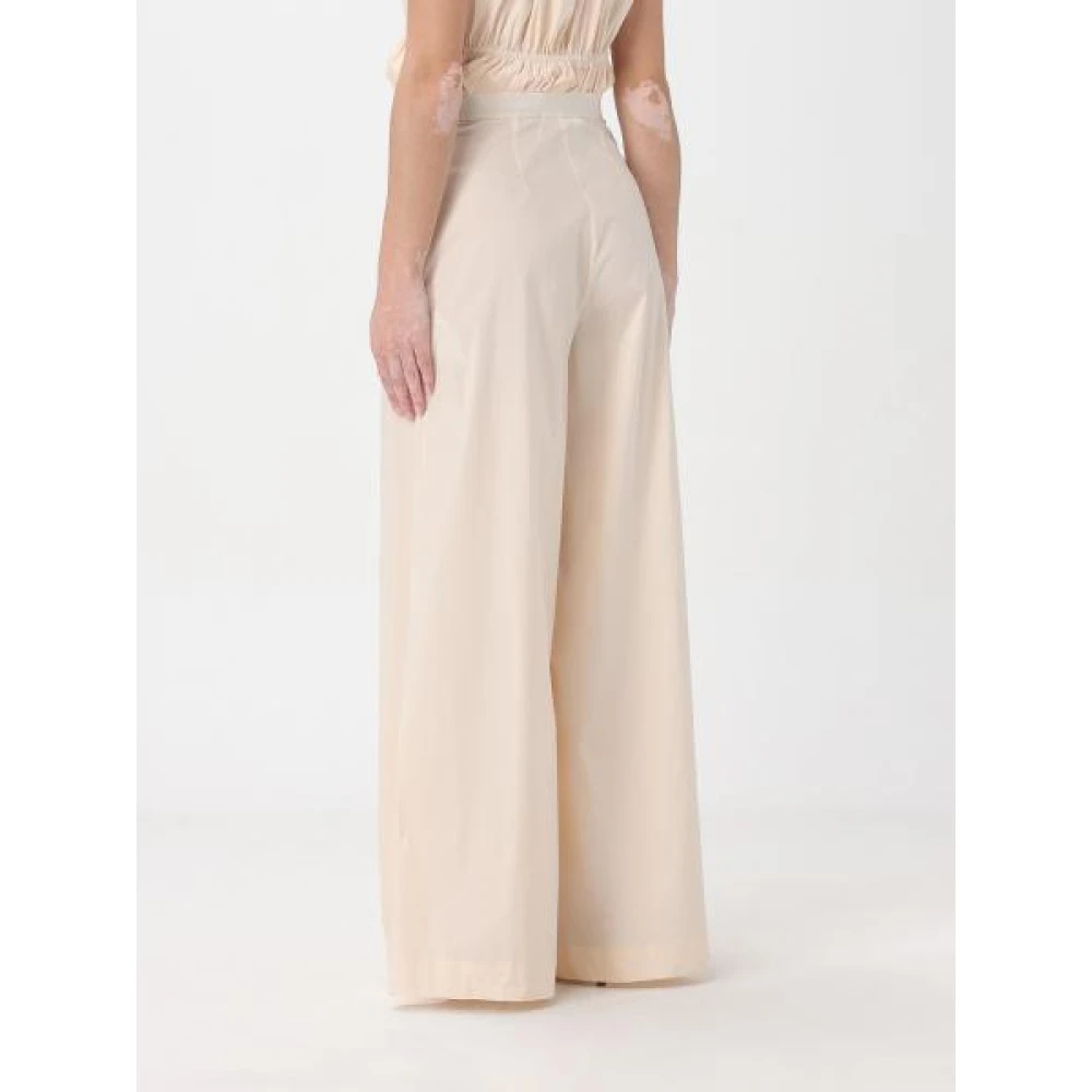 Liviana Conti Wide Trousers Beige Dames