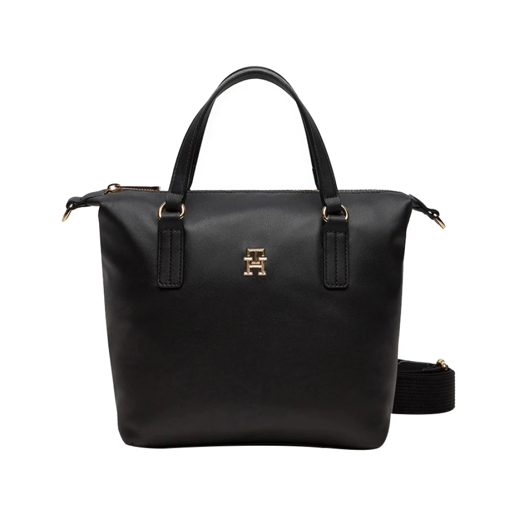 Tommy Hilfiger Elegante Zwarte Handtas voor Vrouwen Black Dames
