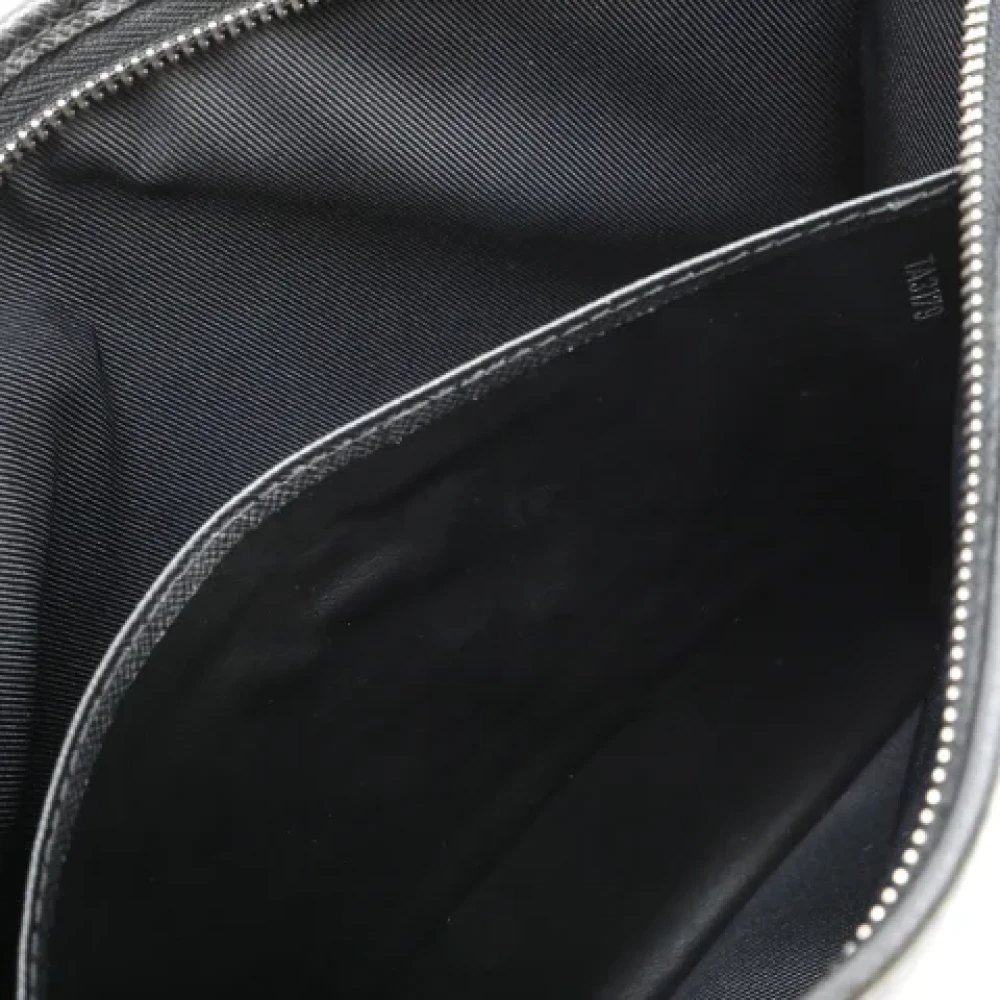 Louis Vuitton Vintage Pre-owned Leather clutches Black Heren