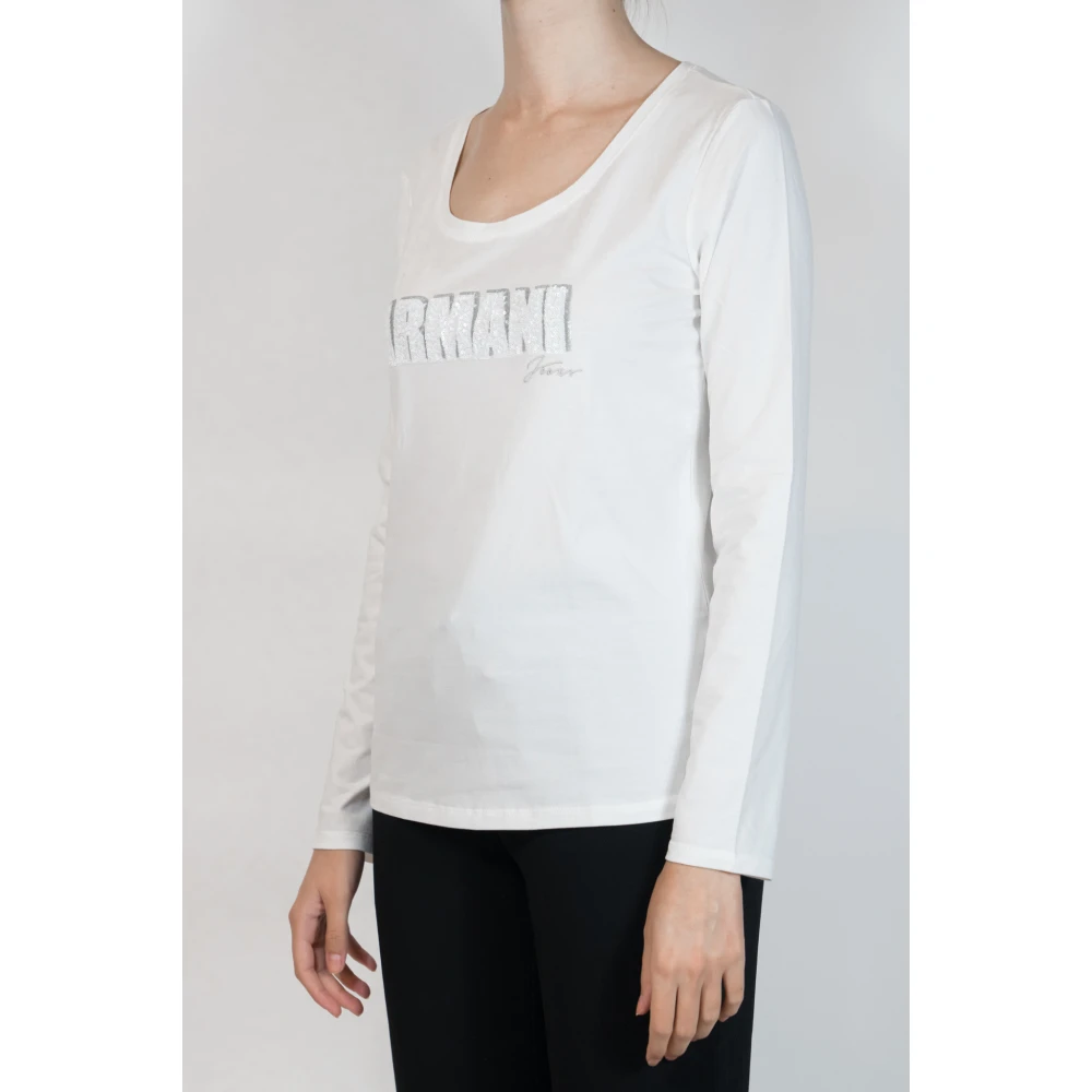 Armani Jeans Biancolatte Tee White Dames
