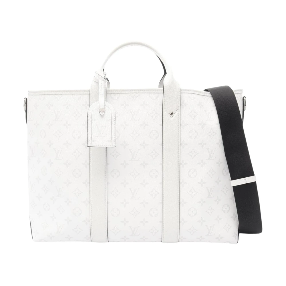 Louis Vuitton Vintage Women's White Pre-Owned Monogram Tote Bag