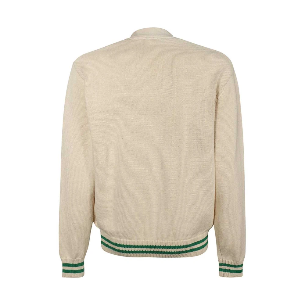 Les Deux Gestreepte katoenen vest Beige Heren