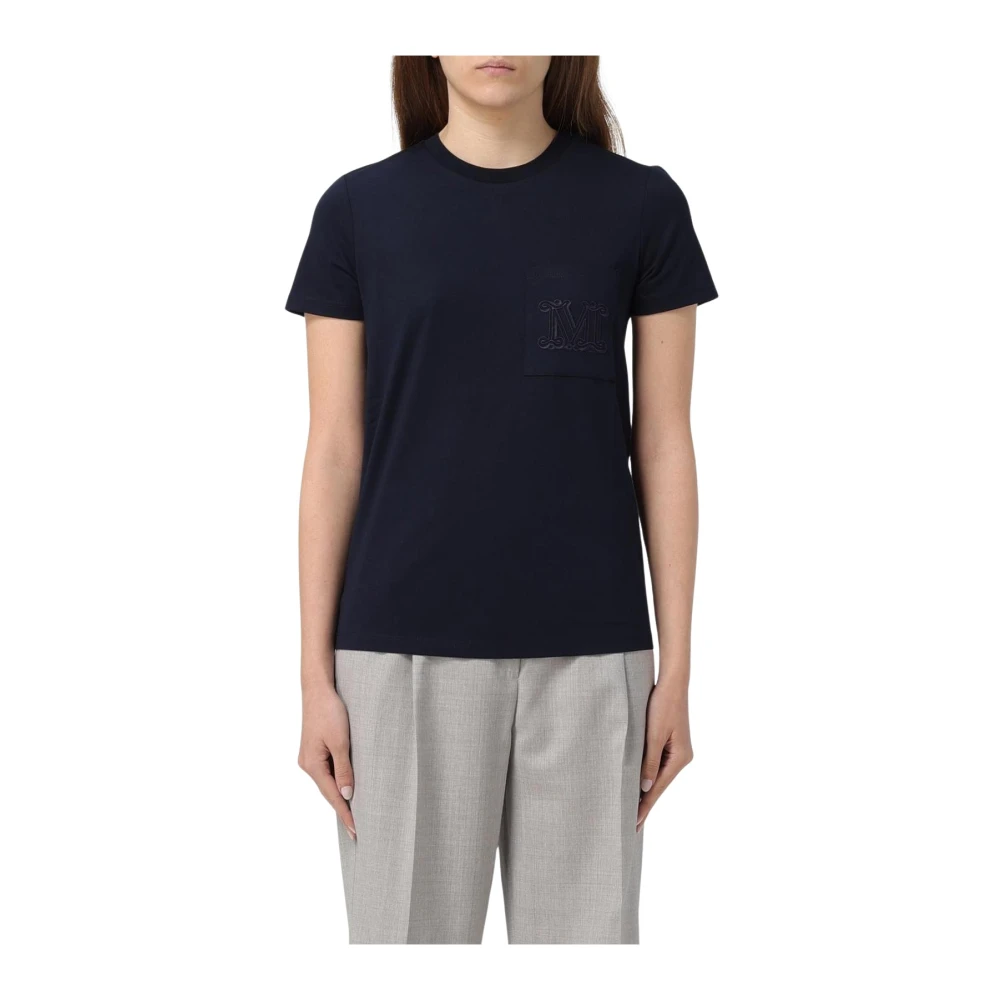 Max Mara - Tops > T-Shirts - Blue - Max Mara - Modalova