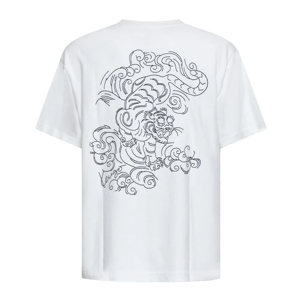 Kenzo Stijlvolle Beige T-shirts en Polos White Heren