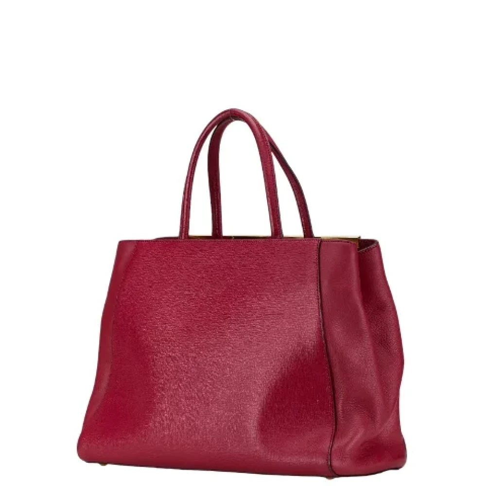 Fendi Vintage Pre-owned Leather handbags Red Dames