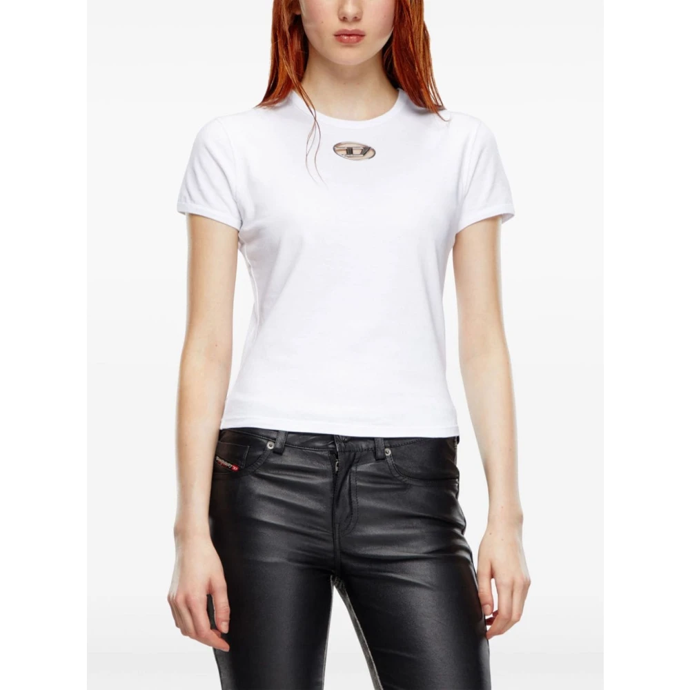 Diesel Casual T-shirt voor vrouwen White Dames