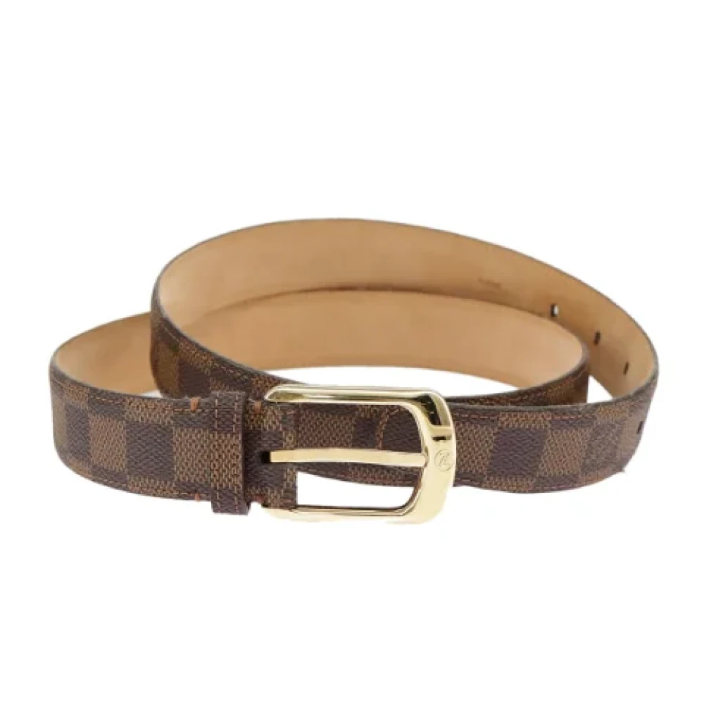 Louis Vuitton Vintage Pre-owned Canvas belts Brown Dames