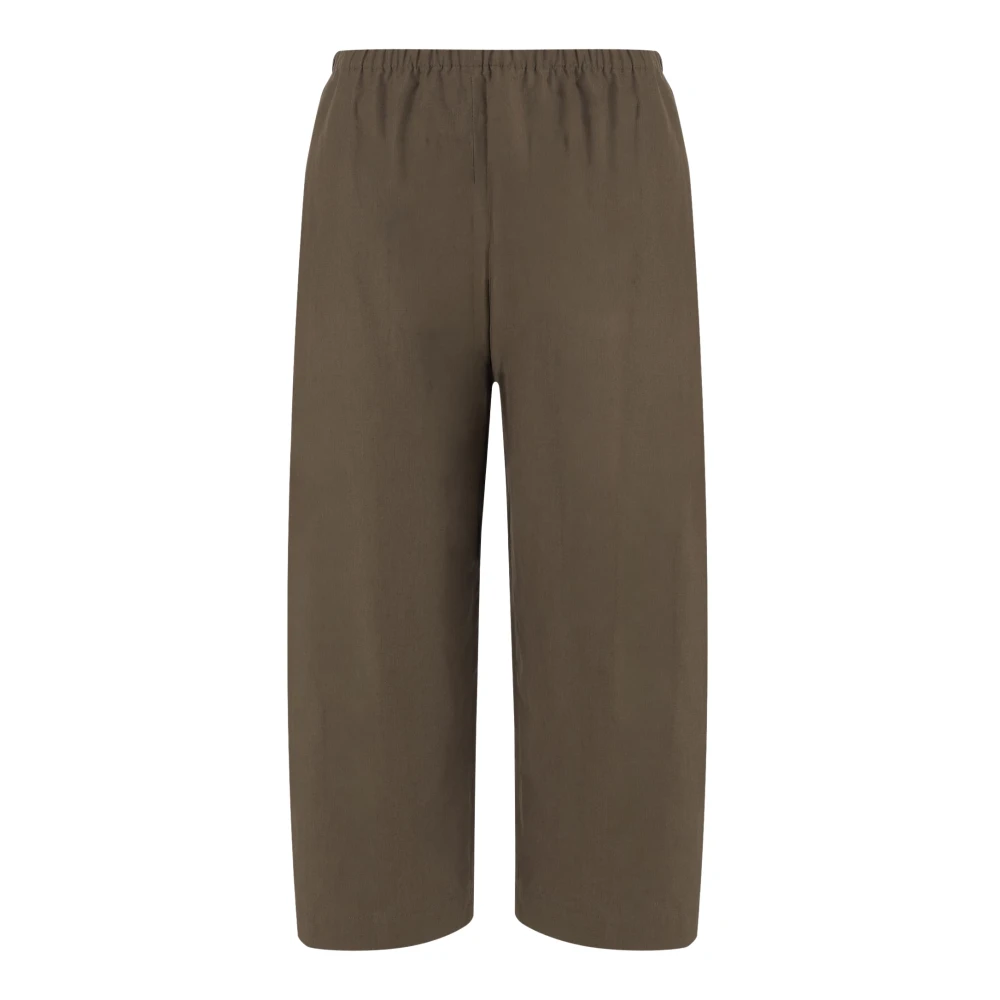 Khaite Donna Marrone - Pantaloni A Gamba Larga - Trousers - S