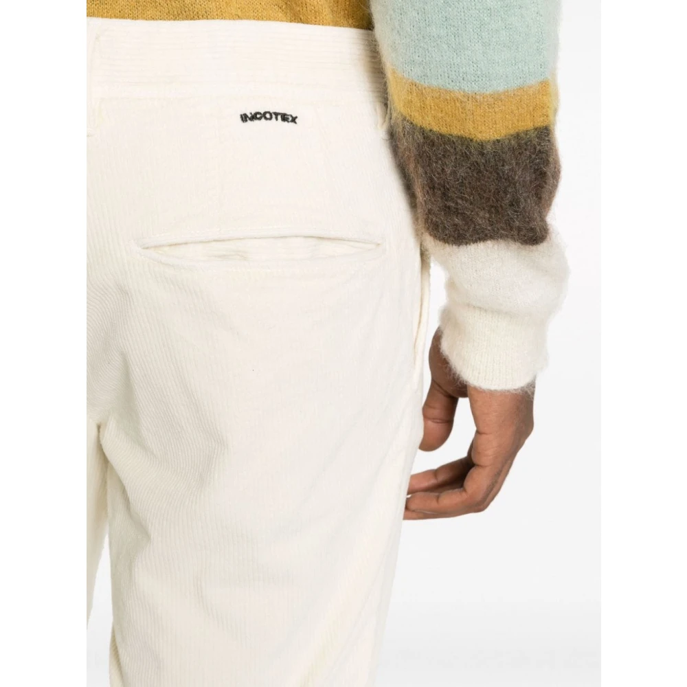 Incotex Witte Broek voor Heren Aw23 White Heren