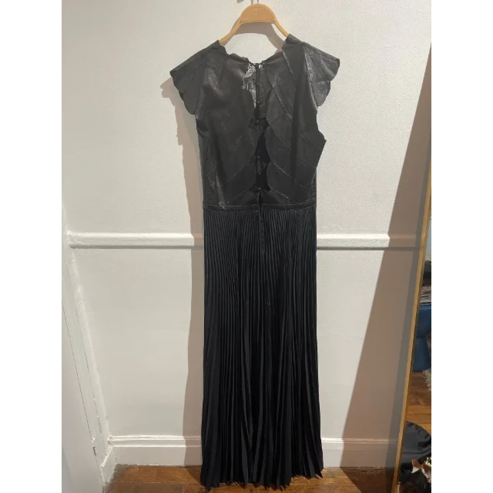 Fendi Vintage Pre-owned Leather dresses Black Dames
