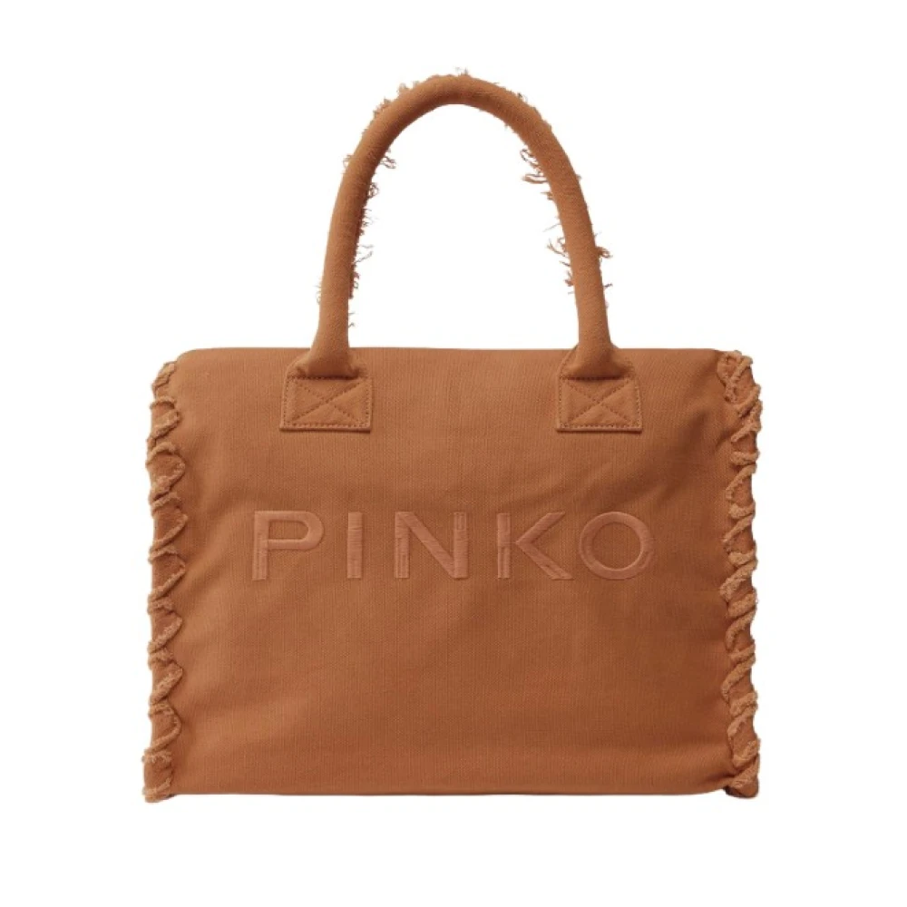 Pinko Women's Beige Medium Beach Shopping Tote - Shopping Bags - One Size - Bags