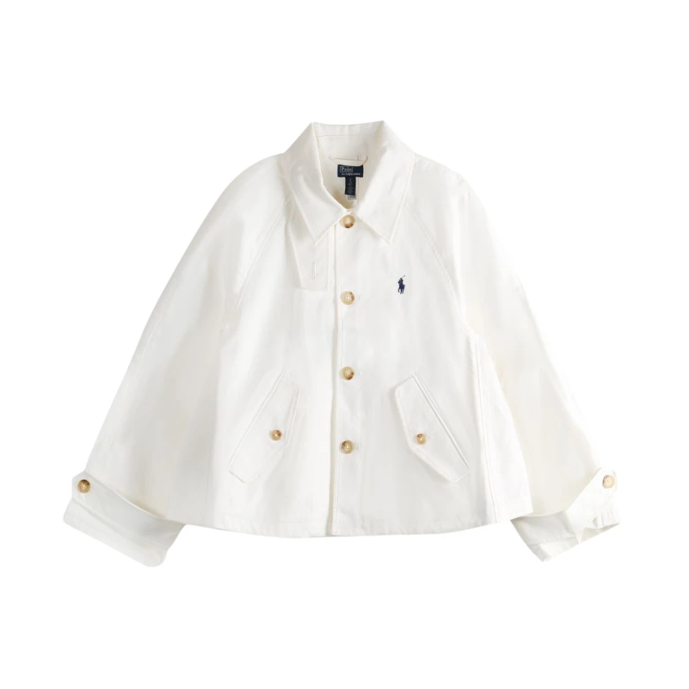 Polo Ralph Lauren Vrouw Wit Jassen Dames, M, Licht Jasje