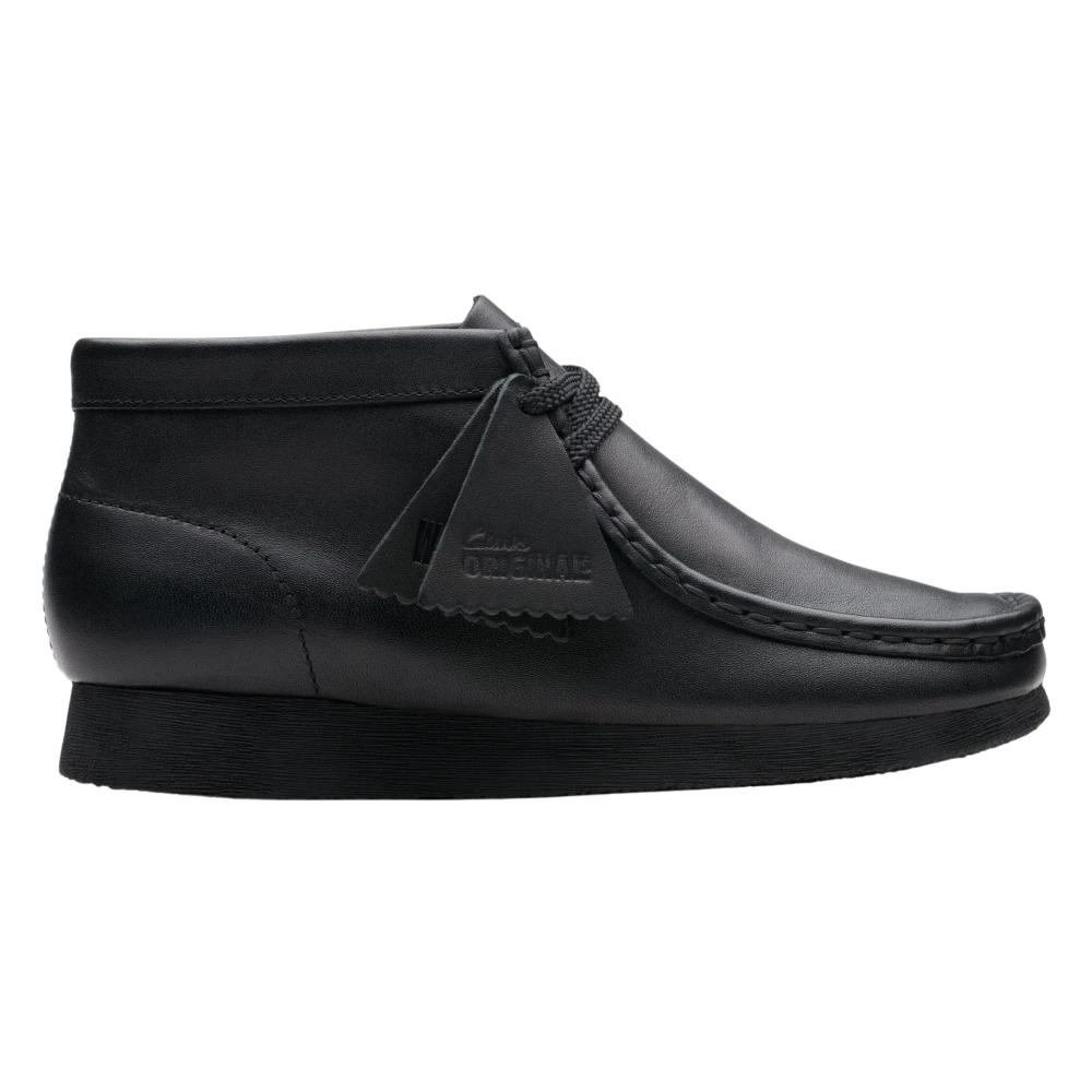 Clarks Unisex Kids Black Kids Boots, 33 Eu, Leather Wallabee Kids Boots