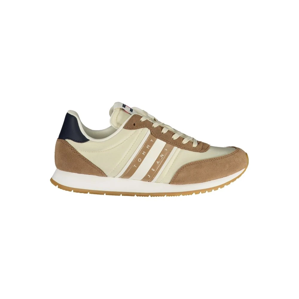 Tommy Hilfiger Men's Beige Polyester Sneaker