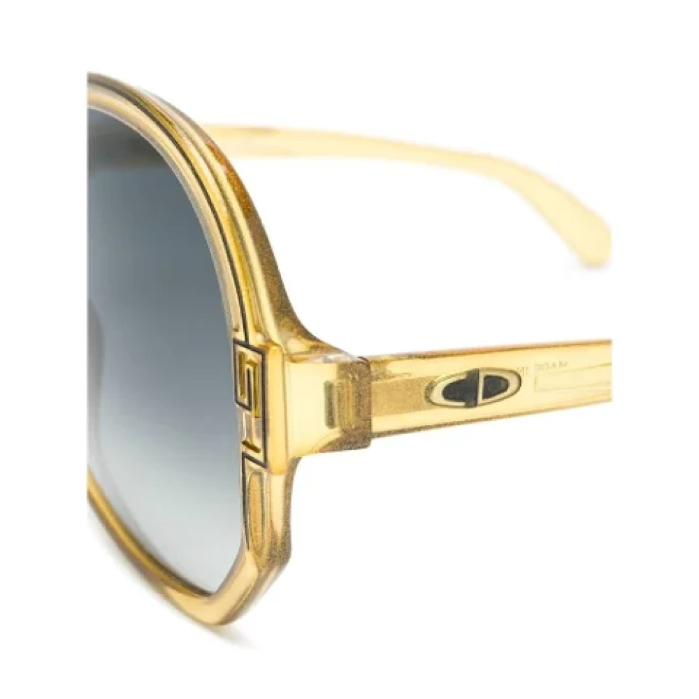 Dior Vintage Pre-owned Acetate sunglasses Yellow Dames