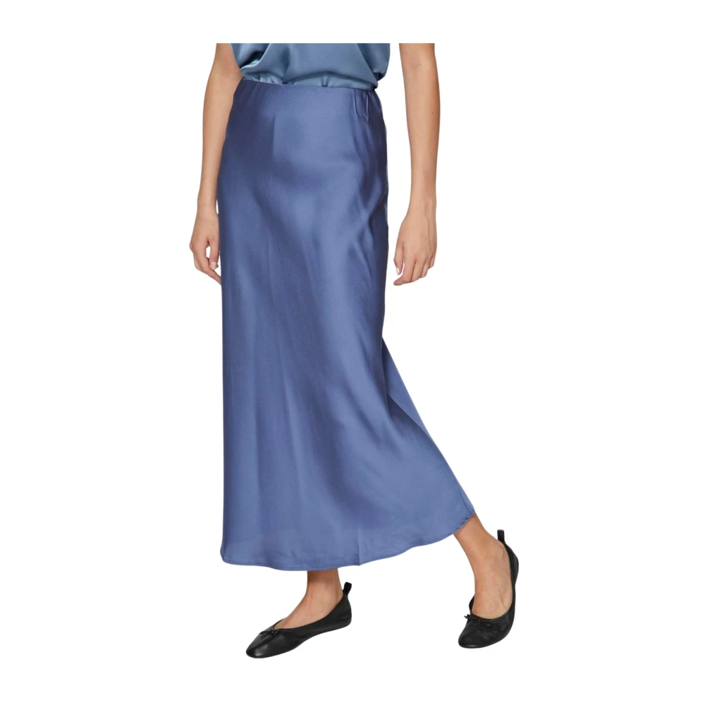 Vila Elegante Ellette Rok voor Dames Blue Dames