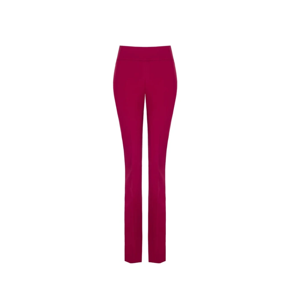 RINASCIMENTO Hoge taille technische stof broek Red Dames