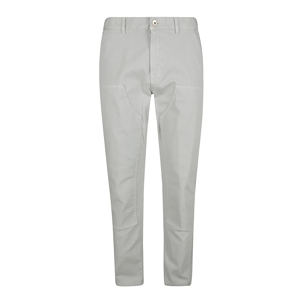 Eleventy Stretch Denim Arbetsbyxor White, Herr