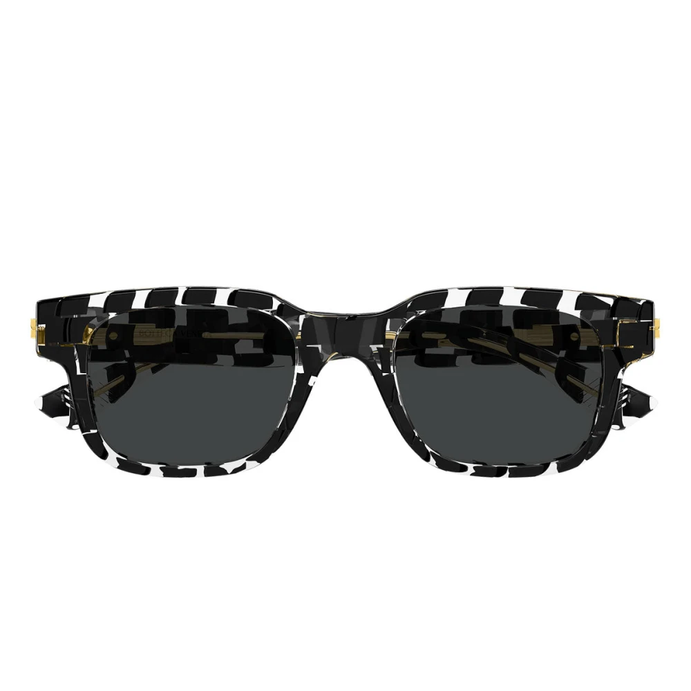 Bottega Veneta Men's Black Classic Squared Sunglasses