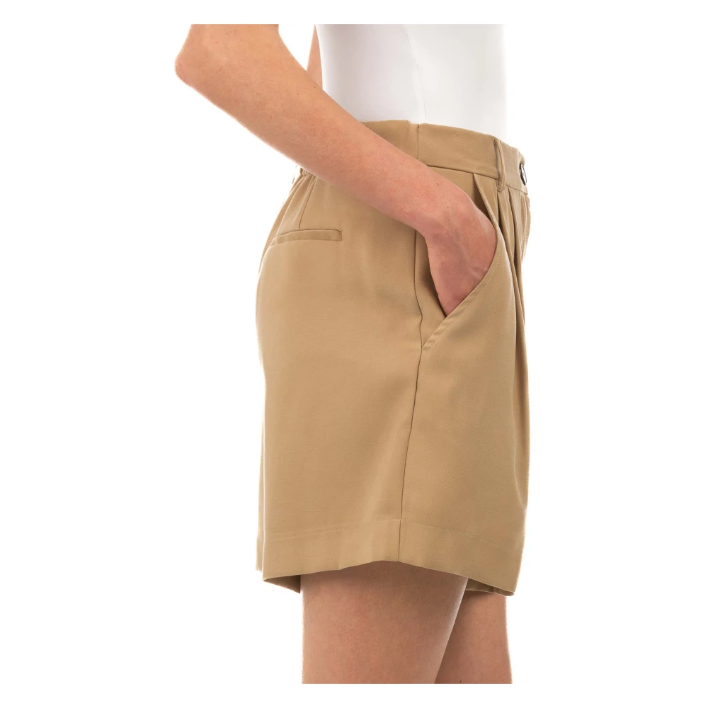 Le Tricot Perugia Kameel Bermuda Shorts Brown Dames