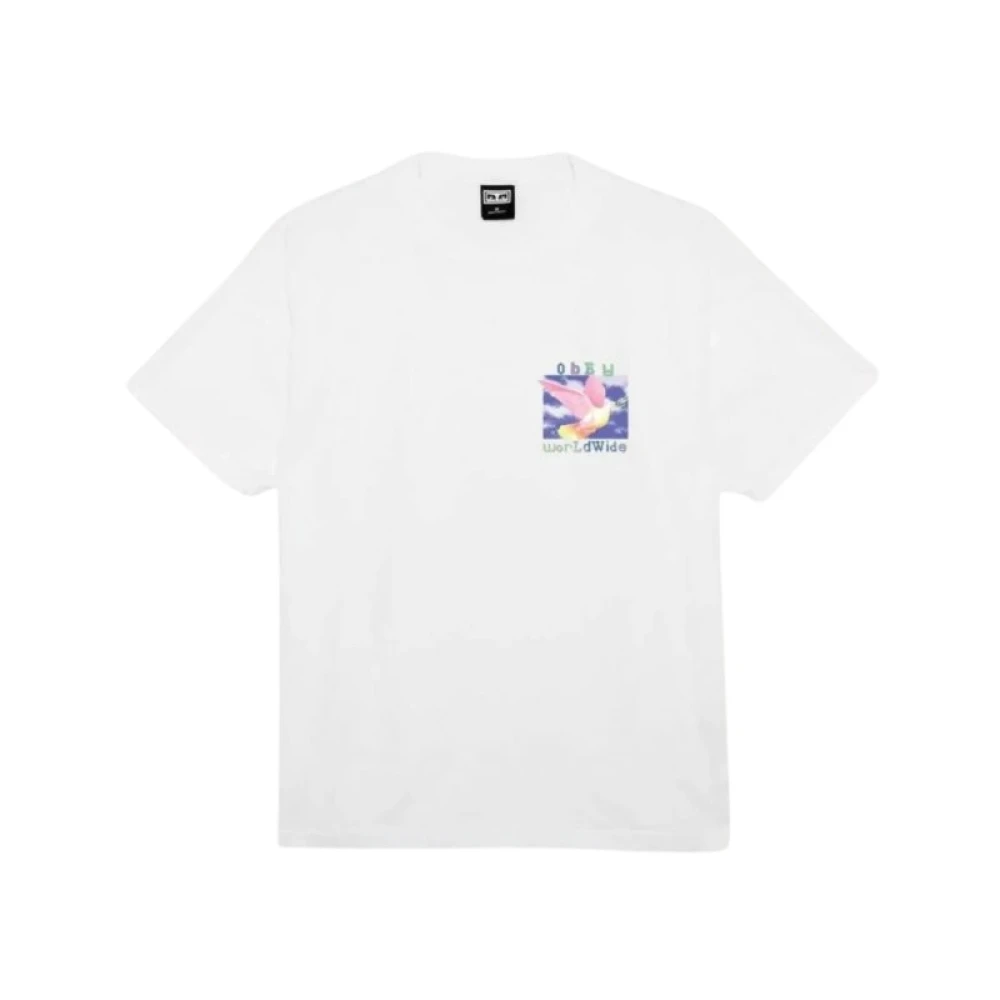 Obey Vredesduif T-shirt Wit White Dames
