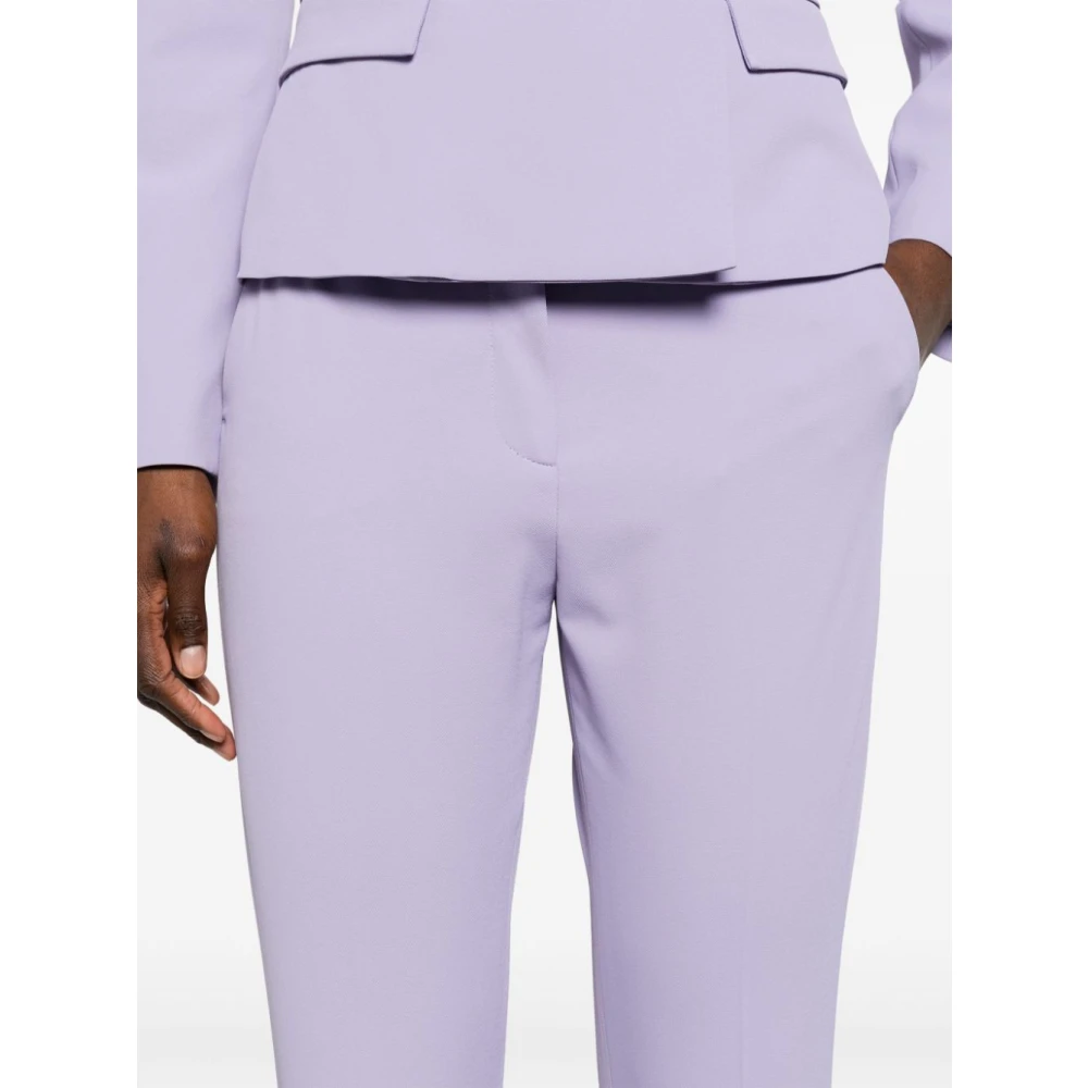 Liu Jo Cropped Trousers Purple Dames