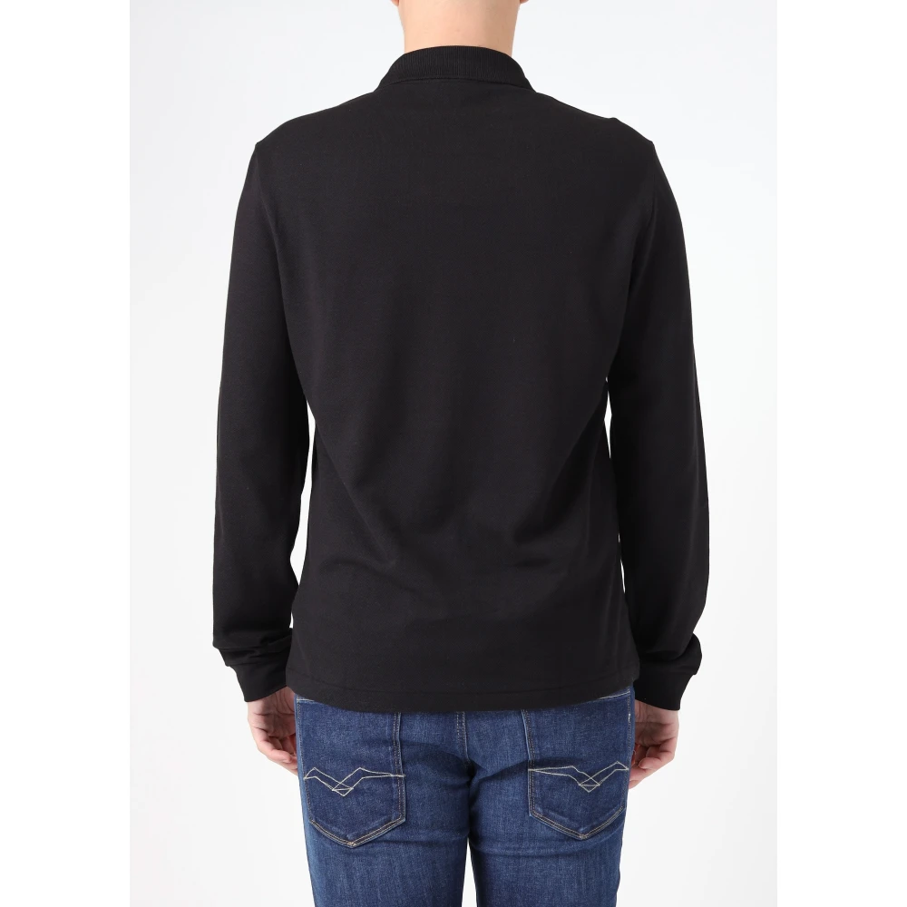Lacoste Polo Shirts Black Heren