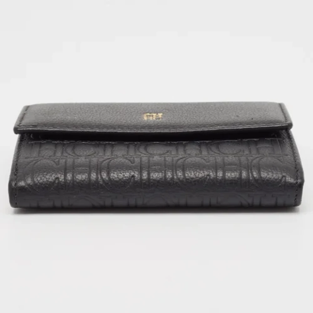 Carolina Herrera Pre-owned Leather wallets Black Dames
