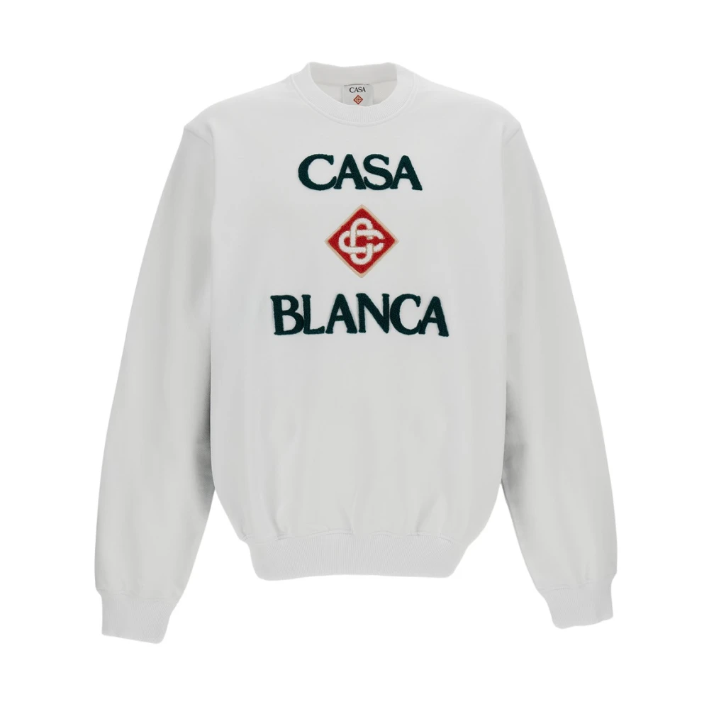 Casablanca Casa Way Sweatshirt - Male - Sweatshirts - White - S - Sweatshirts & Hoodies