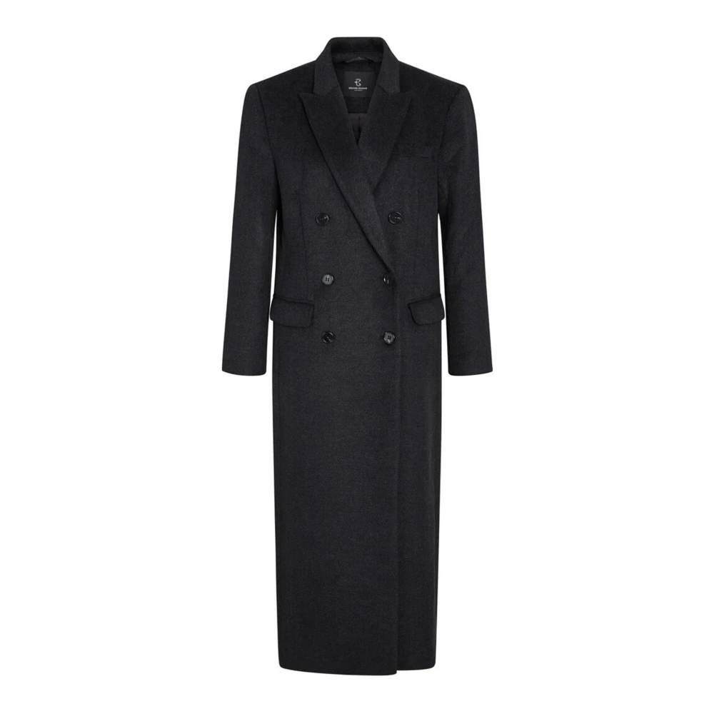 Bruuns Bazaar Fuzzybbabellas Jas Zwart Melange Gray Dames