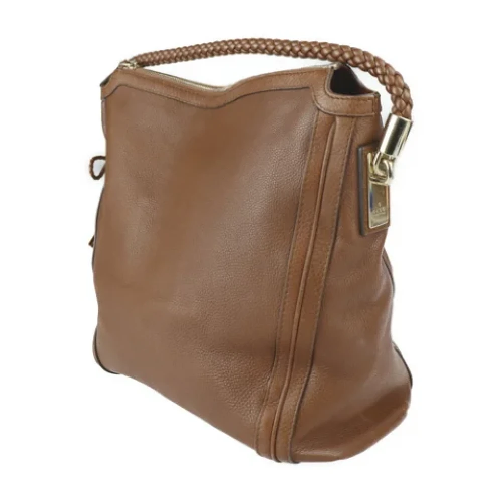 Gucci Vintage Pre-owned Fabric gucci-bags Brown Dames