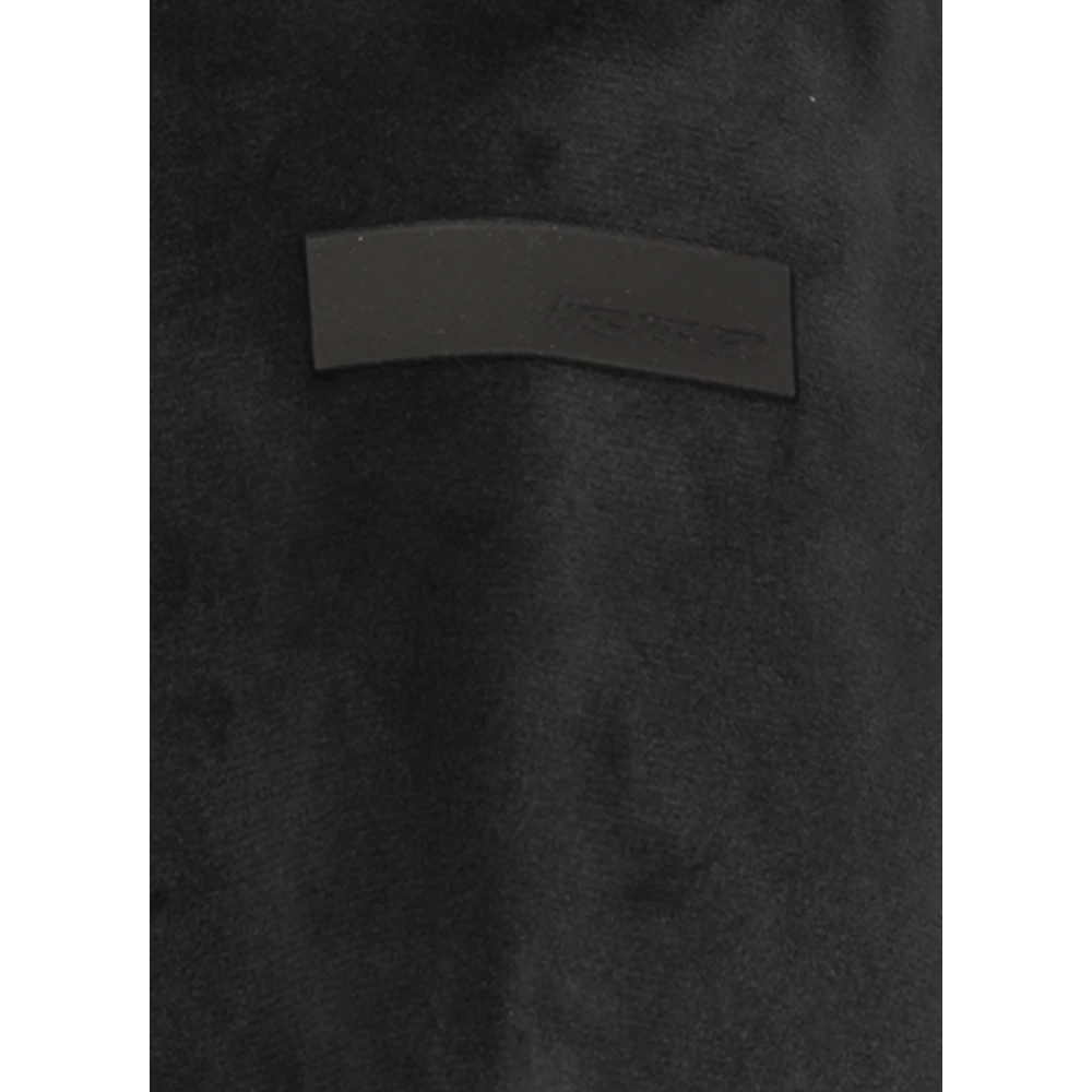 RRD Zwarte Fluwelen Hoodie met Logo Patch Black Dames