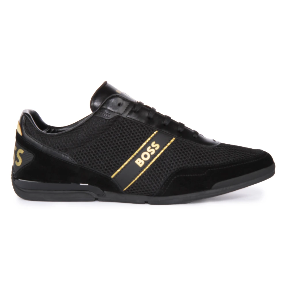 Hugo Men's Black Sneakers, 10 Uk, Low Profile Trainers For