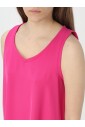 fuchsia-v-neck-top
