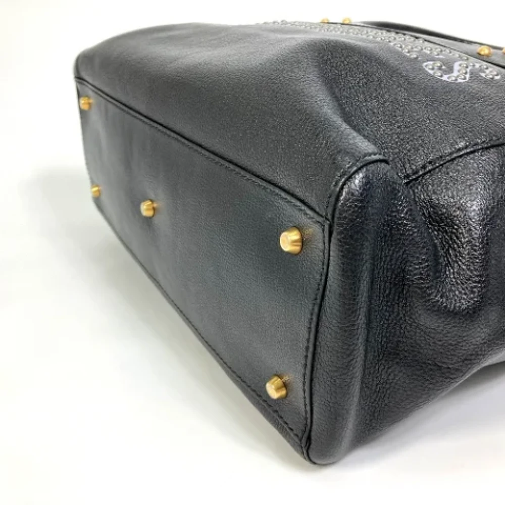 Dior Vintage Pre-owned Leather dior-bags Black Dames