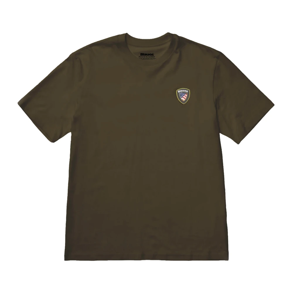 Blauer Mannelijk Groente Tops Heren, Groen, M, Katoen, Faxon T-Shirt