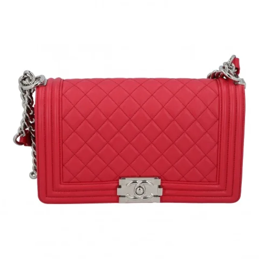 Chanel Vintage Pre-owned Leather crossbody-bags Pink Dames