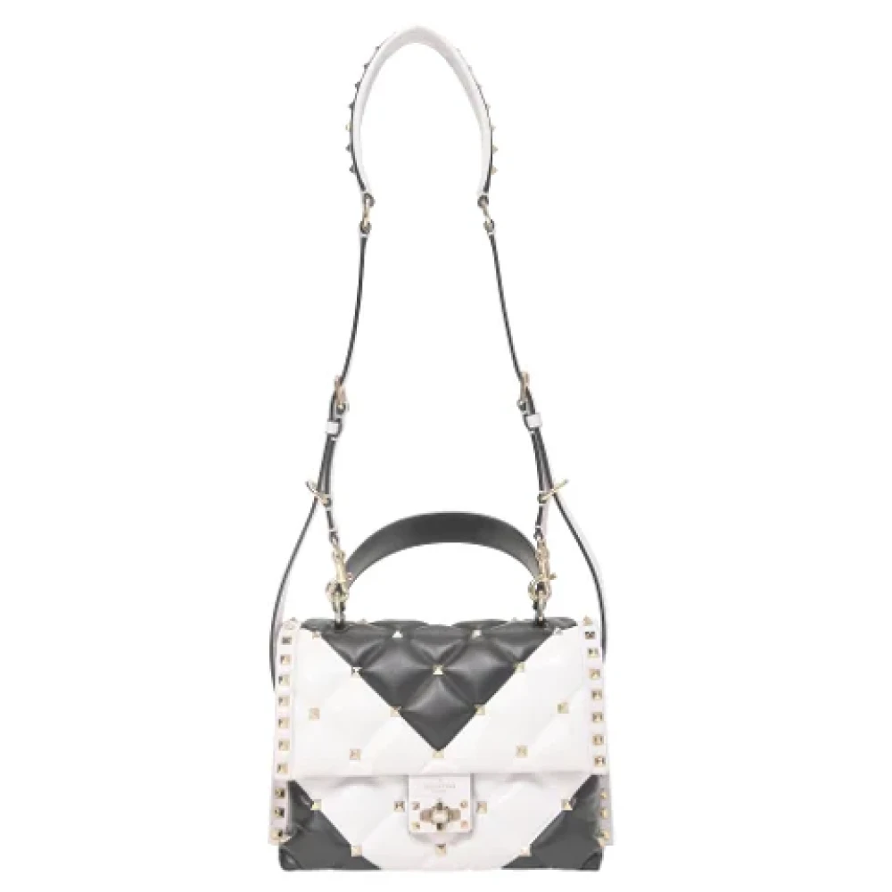 Valentino Vintage Pre-owned Leather shoulder-bags Black Dames