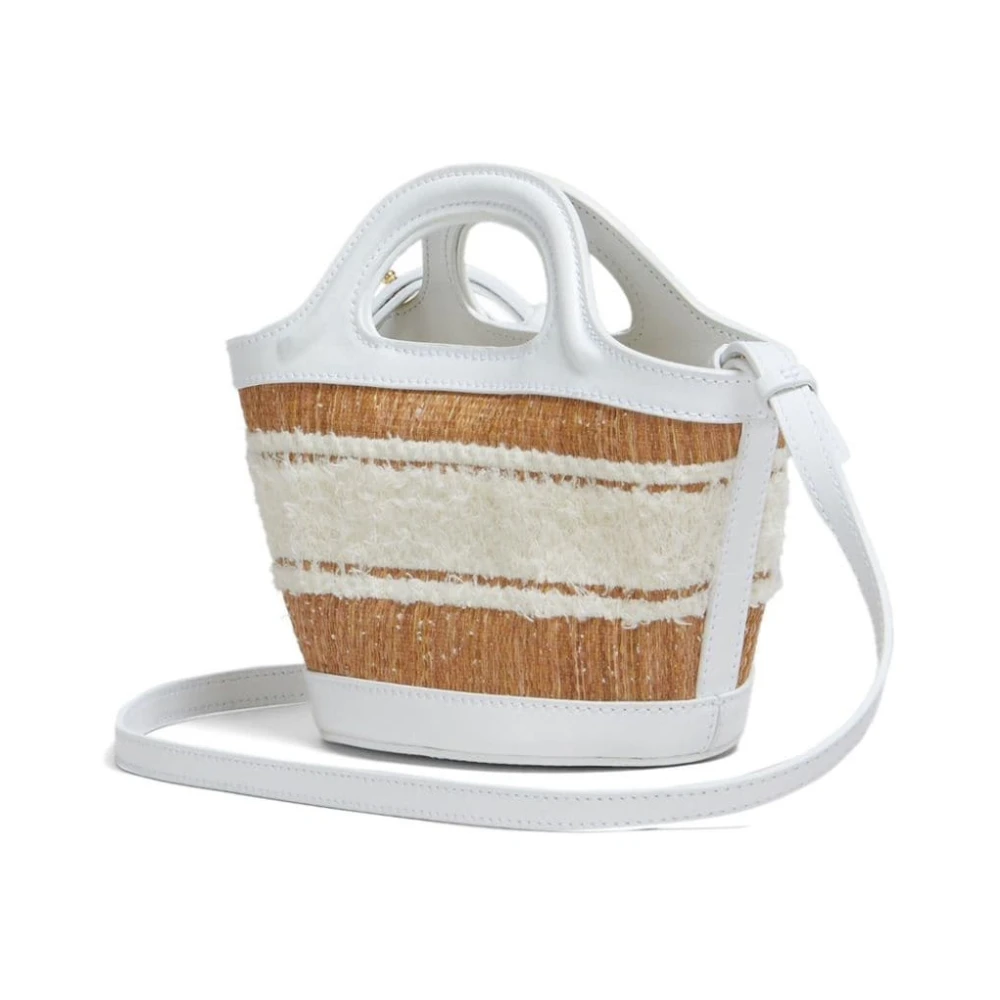 Marni Tropicalia Wit Leren Tas Brown Dames